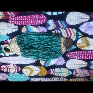 Lucky Brand Turquoise Seed Bead amazing bracelet!